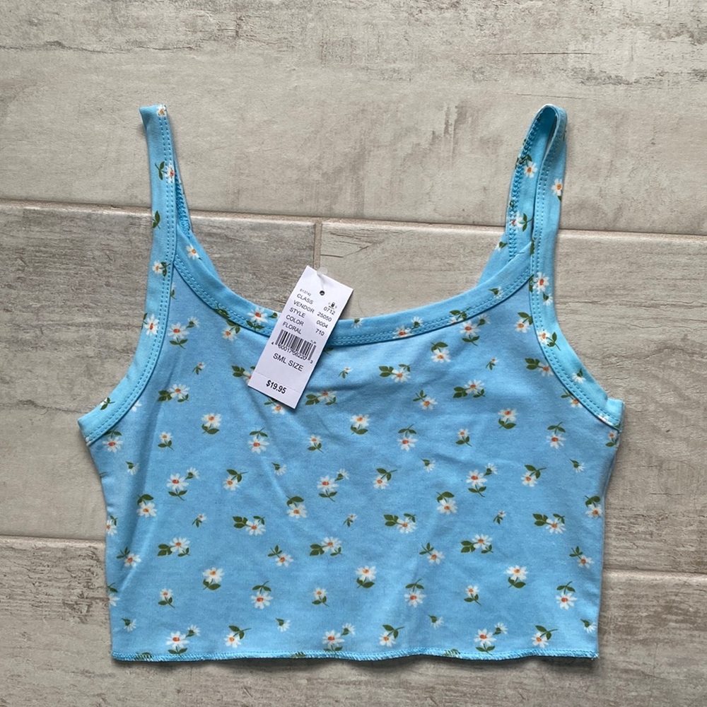light blue pacsun crop